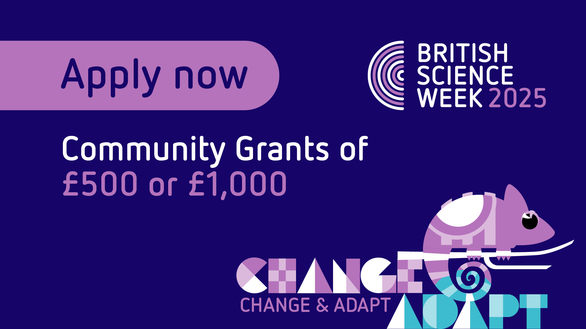 Applications for British Science Week 2025 grants are open! British